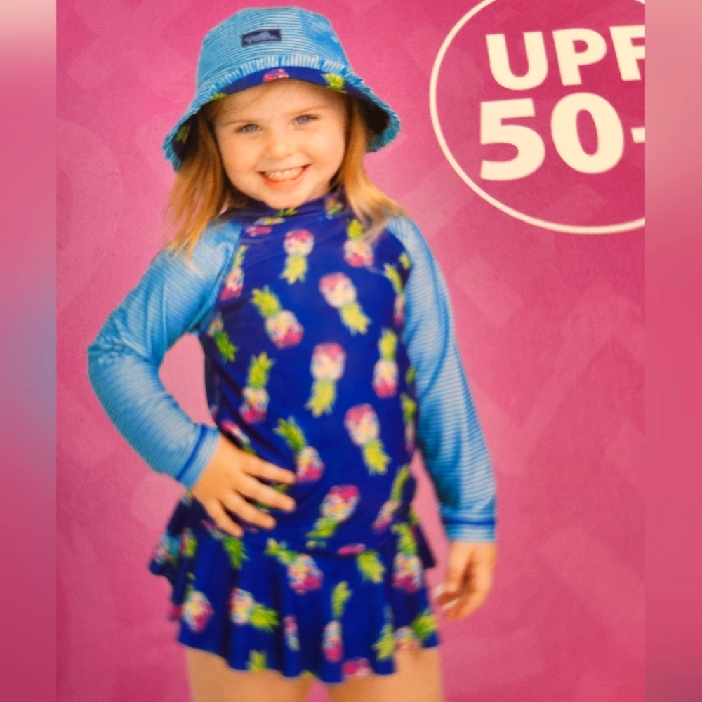 Toddler Girls bathing suit‎ set SPF 50